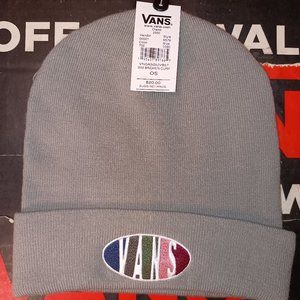 NWT VANS ‘Off The Wall’ BREAKIN’ CURFEW ll Beanie In Frost Grey